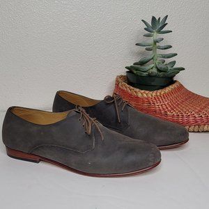 NISOLO Slate Gray Nubuck Leather OLIVER Oxford